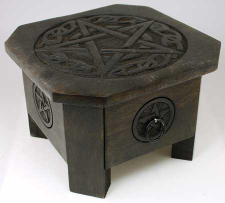 Celtic Pentagram altar table